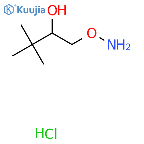 1-Aminooxy-3,3-dimethylbutan-2-ol;hydrochloride structure