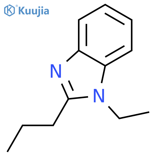 1-ethyl-2-propyl-1H-1,3-benzodiazole structure