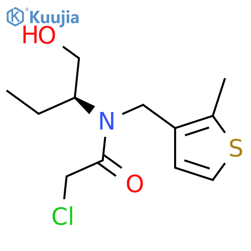 2-chloro-N-(2S)-1-hydroxybutan-2-yl-N-(2-methylthiophen-3-yl)methylacetamide structure