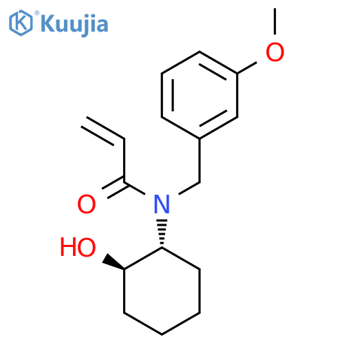 N-[(1R,2R)-2-Hydroxycyclohexyl]-N-[(3-methoxyphenyl)methyl]prop-2-enamide structure