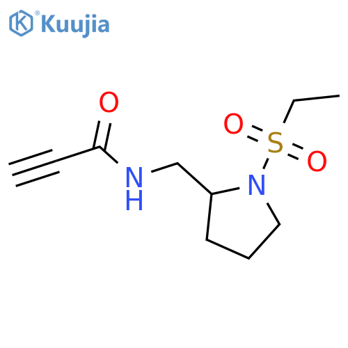 N-[(1-Ethylsulfonylpyrrolidin-2-yl)methyl]prop-2-ynamide structure