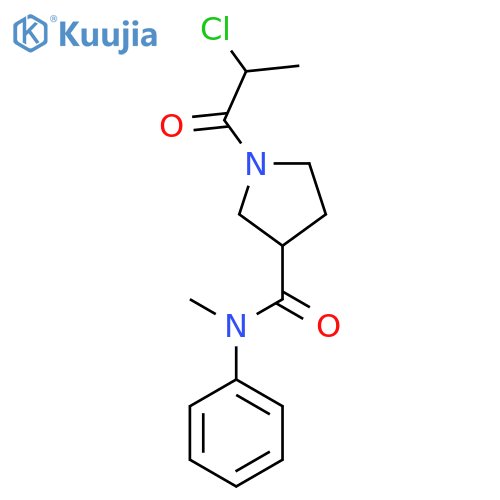 1-(2-Chloropropanoyl)-N-methyl-N-phenylpyrrolidine-3-carboxamide structure