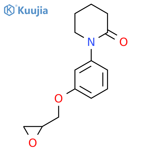 1-[3-(Oxiran-2-ylmethoxy)phenyl]piperidin-2-one structure