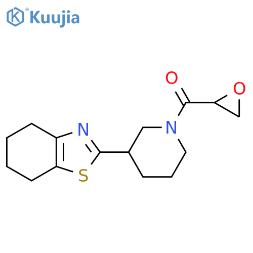 2-[1-(Oxirane-2-carbonyl)piperidin-3-yl]-4,5,6,7-tetrahydro-1,3-benzothiazole structure