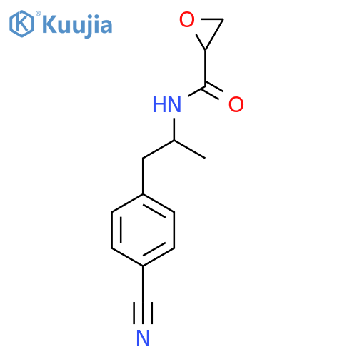 N-[1-(4-Cyanophenyl)propan-2-yl]oxirane-2-carboxamide structure
