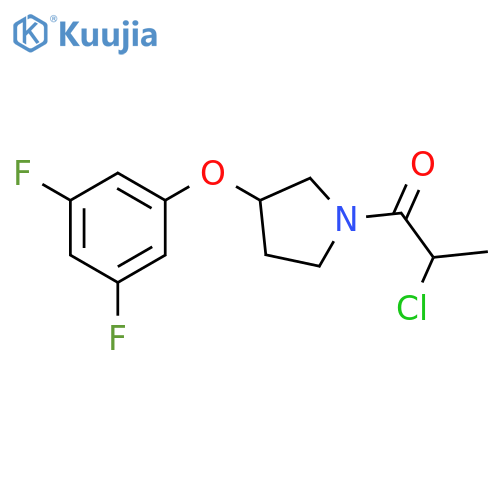 2-Chloro-1-[3-(3,5-difluorophenoxy)-1-pyrrolidinyl]-1-propanone structure