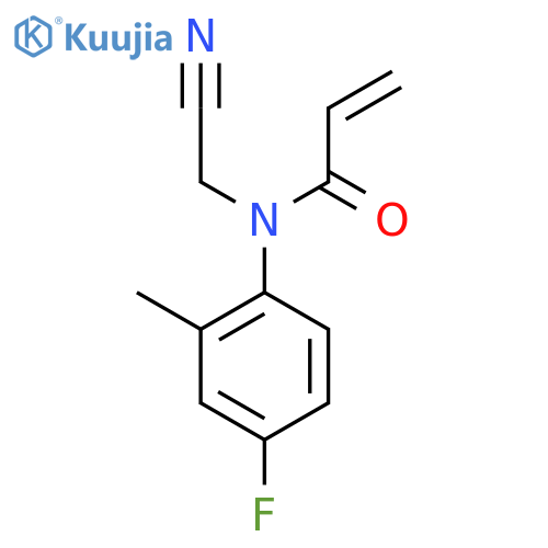 N-(Cyanomethyl)-N-(4-fluoro-2-methylphenyl)prop-2-enamide structure
