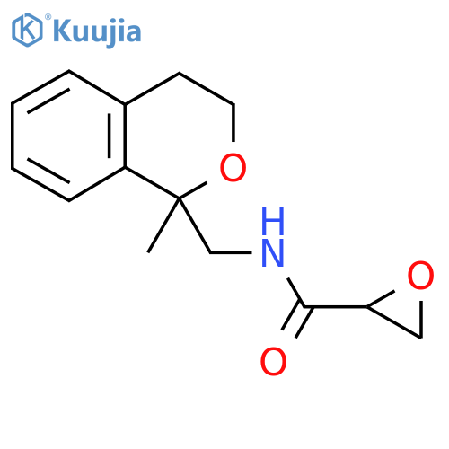 N-[(1-Methyl-3,4-dihydroisochromen-1-yl)methyl]oxirane-2-carboxamide structure