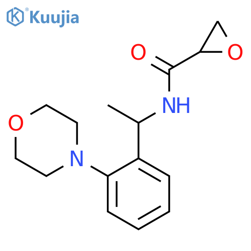 N-{1-[2-(morpholin-4-yl)phenyl]ethyl}oxirane-2-carboxamide structure