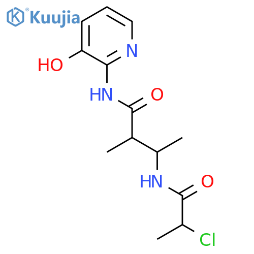 3-(2-Chloropropanoylamino)-N-(3-hydroxypyridin-2-yl)-2-methylbutanamide structure