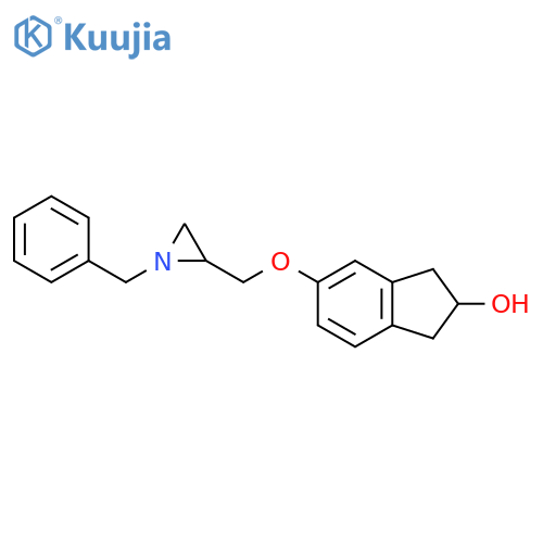 5-[(1-Benzylaziridin-2-yl)methoxy]-2,3-dihydro-1H-inden-2-ol structure