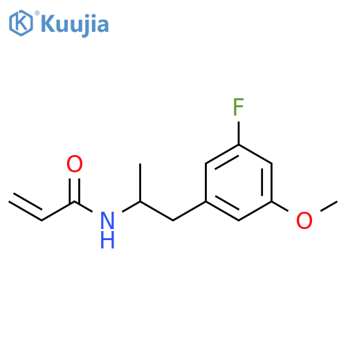 N-1-(3-fluoro-5-methoxyphenyl)propan-2-ylprop-2-enamide structure