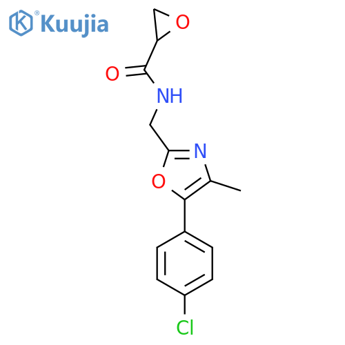 N-[[5-(4-Chlorophenyl)-4-methyl-1,3-oxazol-2-yl]methyl]oxirane-2-carboxamide structure