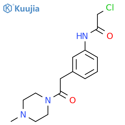 2-Chloro-N-(3-(2-(4-methylpiperazin-1-yl)-2-oxoethyl)phenyl)acetamide structure