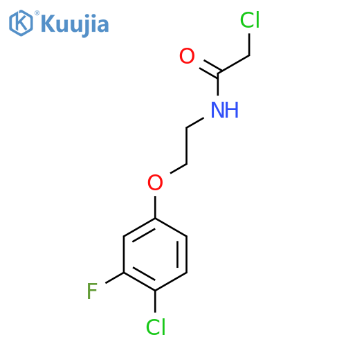 2-chloro-N-2-(4-chloro-3-fluorophenoxy)ethylacetamide structure