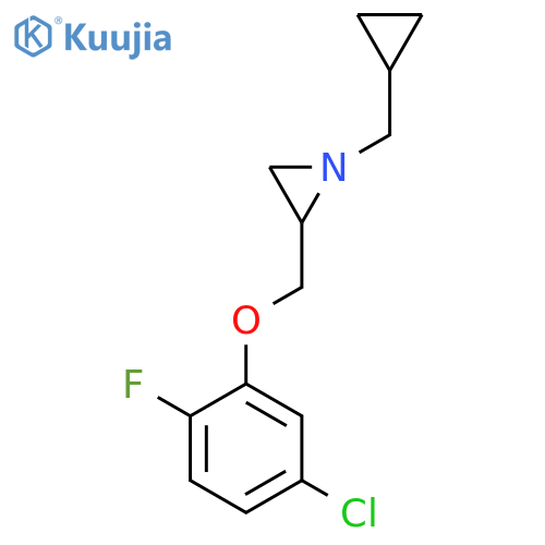 2-[(5-Chloro-2-fluorophenoxy)methyl]-1-(cyclopropylmethyl)aziridine structure