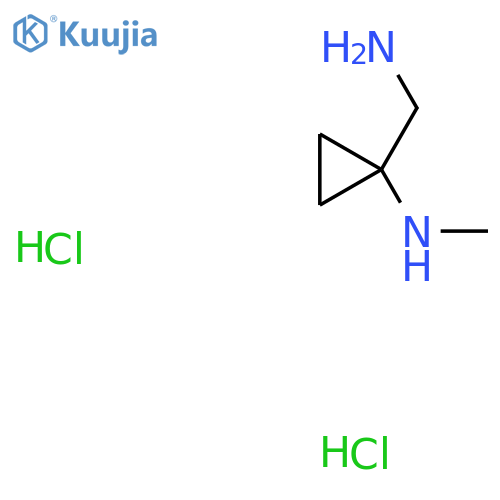 1-(Aminomethyl)-N-methylcyclopropan-1-amine;dihydrochloride structure