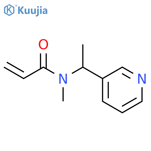 N-methyl-N-1-(pyridin-3-yl)ethylprop-2-enamide structure