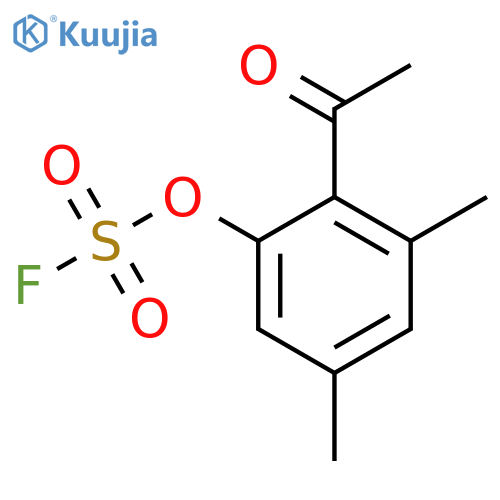 2-Acetyl-3,5-dimethylphenyl sulfurofluoridate structure