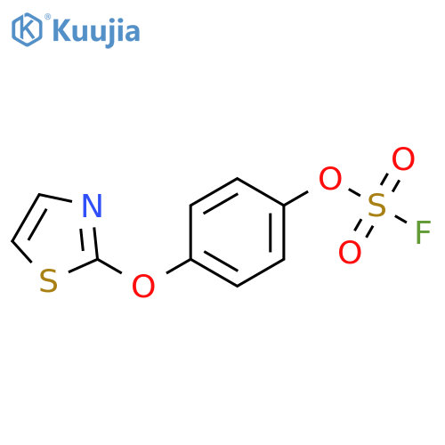 4-(1,3-Thiazol-2-yloxy)phenyl sulfurofluoridate structure