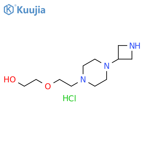 Ethanol, 2-[2-[4-(3-azetidinyl)-1-piperazinyl]ethoxy]-, hydrochloride (1:2) structure