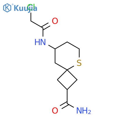 8-(2-chloroacetamido)-5-thiaspiro3.5nonane-2-carboxamide structure