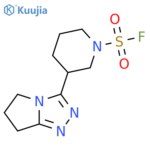 3-{5H,6H,7H-pyrrolo2,1-c1,2,4triazol-3-yl}piperidine-1-sulfonyl fluoride structure
