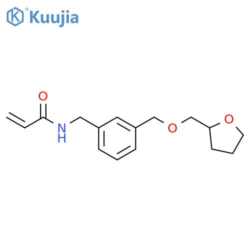 N-(3-{(oxolan-2-yl)methoxymethyl}phenyl)methylprop-2-enamide structure