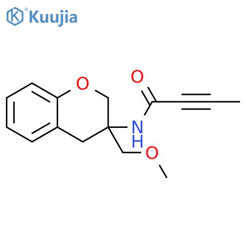 N-3-(methoxymethyl)-3,4-dihydro-2H-1-benzopyran-3-ylbut-2-ynamide structure