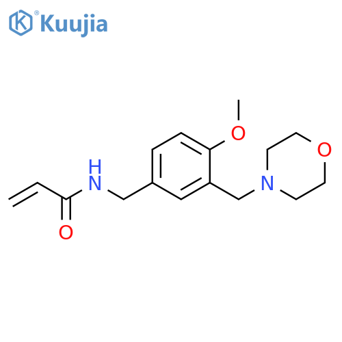 N-[[4-Methoxy-3-(4-morpholinylmethyl)phenyl]methyl]-2-propenamide structure