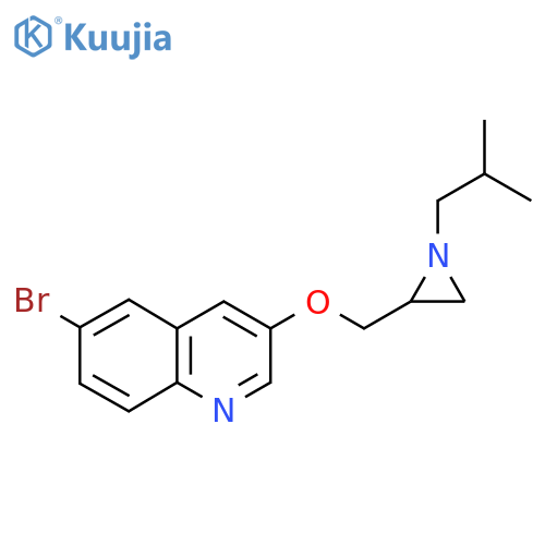 6-Bromo-3-{[1-(2-methylpropyl)aziridin-2-yl]methoxy}quinoline structure