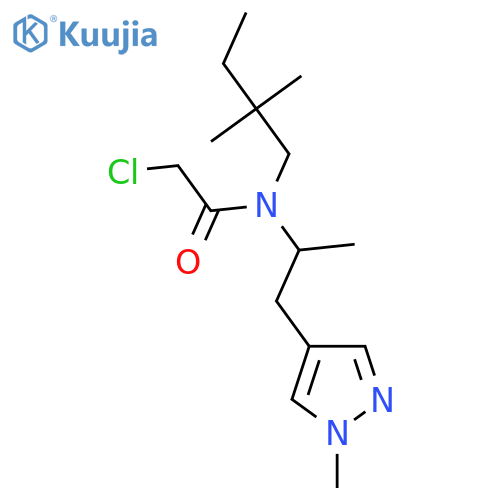 2-chloro-N-(2,2-dimethylbutyl)-N-1-(1-methyl-1H-pyrazol-4-yl)propan-2-ylacetamide structure