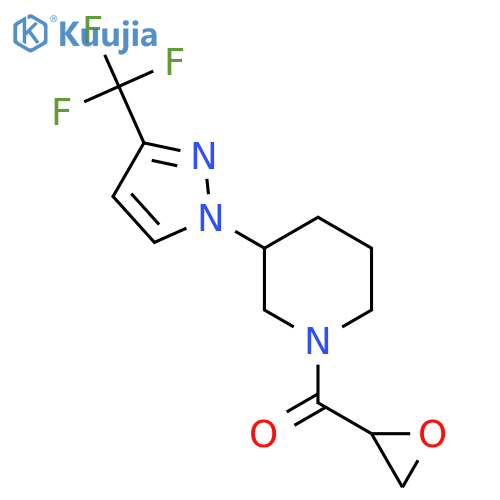 Oxiran-2-yl-[3-[3-(trifluoromethyl)pyrazol-1-yl]piperidin-1-yl]methanone structure