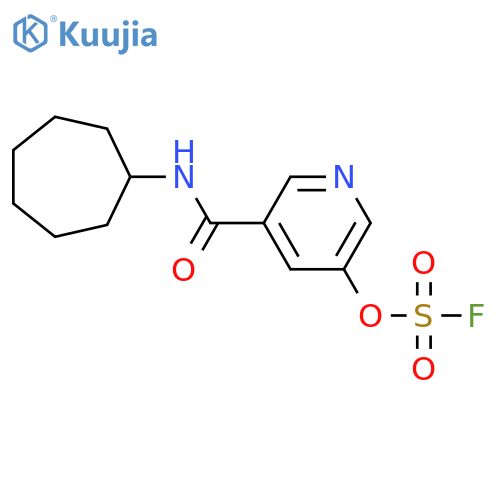 3-(Cycloheptylcarbamoyl)-5-fluorosulfonyloxypyridine structure