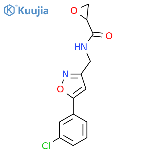 N-[[5-(3-Chlorophenyl)-1,2-oxazol-3-yl]methyl]oxirane-2-carboxamide structure