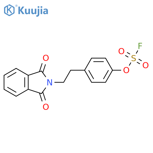4-2-(1,3-dioxo-2,3-dihydro-1H-isoindol-2-yl)ethylphenyl sulfurofluoridate structure