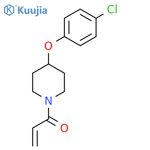 1-4-(4-chlorophenoxy)piperidin-1-ylprop-2-en-1-one structure
