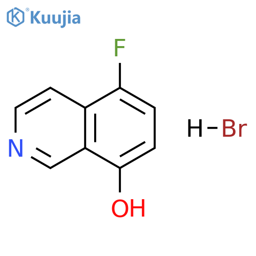 8-Isoquinolinol, 5-fluoro-, hydrobromide (1:1) structure