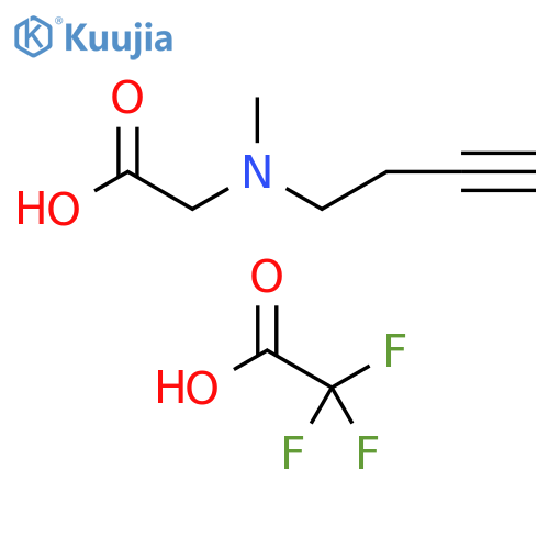 Glycine, N-3-butyn-1-yl-N-methyl-, 2,2,2-trifluoroacetate (1:1) structure