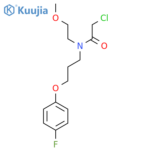 2-chloro-N-3-(4-fluorophenoxy)propyl-N-(2-methoxyethyl)acetamide structure