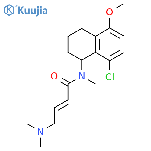 (E)-N-(8-Chloro-5-methoxy-1,2,3,4-tetrahydronaphthalen-1-yl)-4-(dimethylamino)-N-methylbut-2-enamide structure