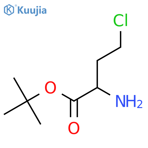 Tert-butyl 2-amino-4-chlorobutanoate structure