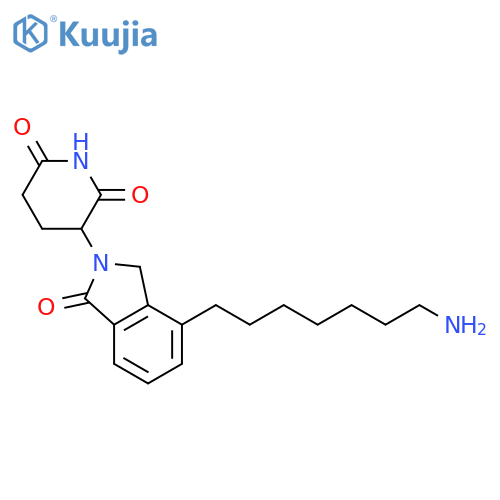 2,6-Piperidinedione, 3-[4-(7-aminoheptyl)-1,3-dihydro-1-oxo-2H-isoindol-2-yl]- structure