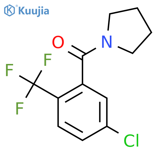 (5-Chloro-2-(trifluoromethyl)phenyl)(pyrrolidin-1-yl)methanone structure