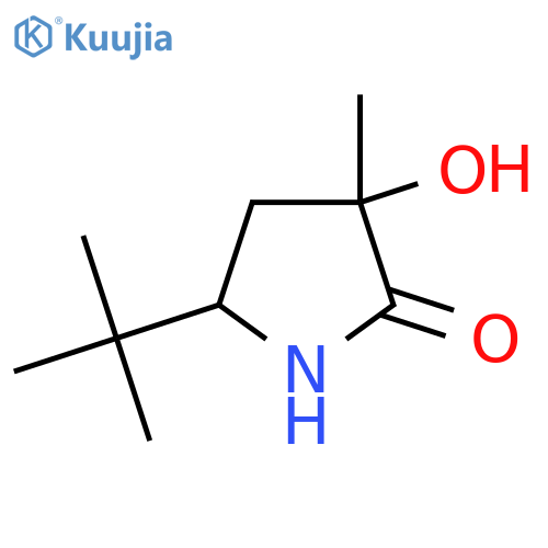 5-Tert-butyl-3-hydroxy-3-methylpyrrolidin-2-one structure