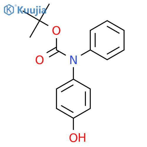 tert-butyl N-(4-hydroxyphenyl)-N-phenylcarbamate structure