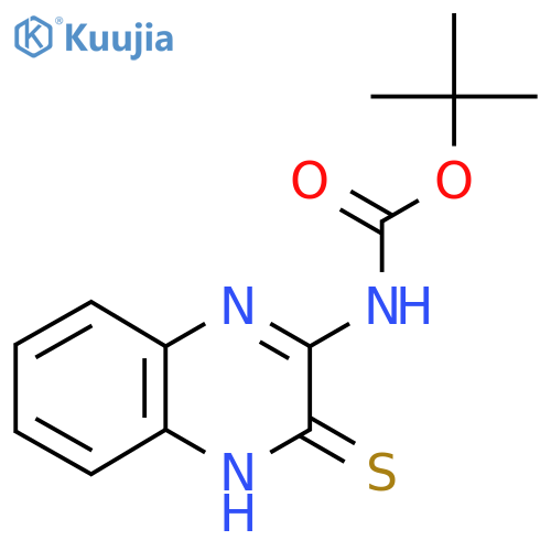 tert-butyl N-(3-sulfanylquinoxalin-2-yl)carbamate structure