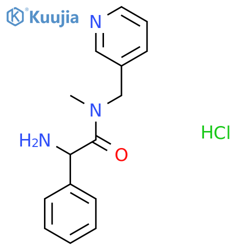 2-amino-N-methyl-2-phenyl-N-(pyridin-3-yl)methylacetamide hydrochloride structure