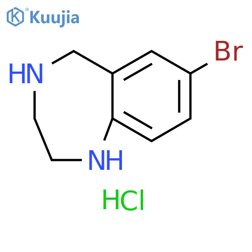 1H-1,4-Benzodiazepine, 7-bromo-2,3,4,5-tetrahydro-, hydrochloride (1:2) structure