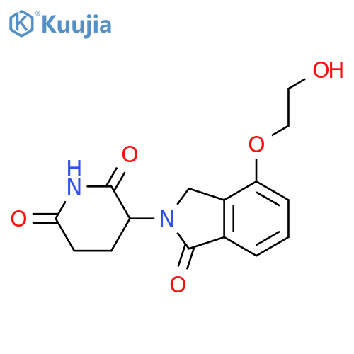 2,6-Piperidinedione, 3-[1,3-dihydro-4-(2-hydroxyethoxy)-1-oxo-2H-isoindol-2-yl]- structure